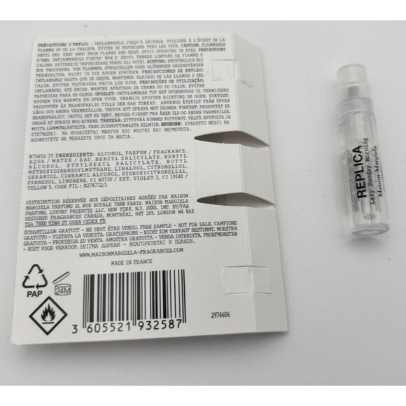 Lazy Sunday Morning MAISON MARGIELA Replica EDP Women's Fragrance .04 oz / 1.2ml - Picture 3 of 3